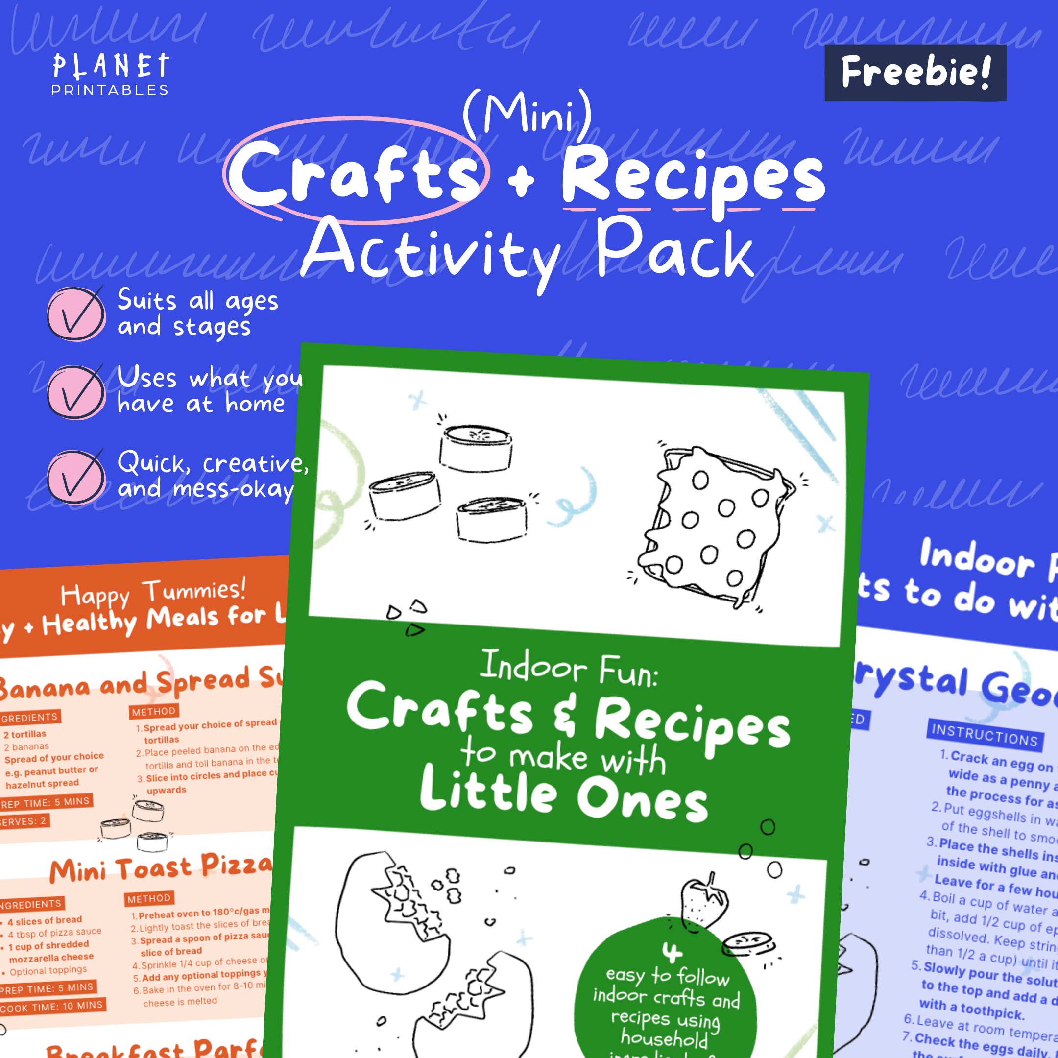 (Mini) Crafts + Recipes Activity Pack (PDF Freebie!)